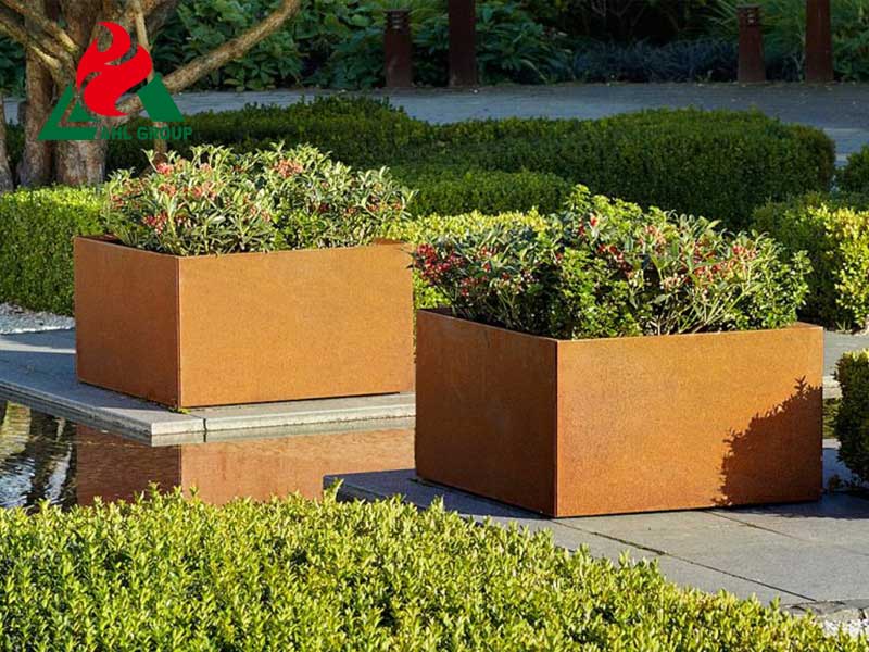 Modern Corten Planters